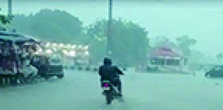 ગીર-સોમનાથમાં ભારે વરસાદ, પ્રાચી તીર્થનું માઘવરાય મંદિર ફરી પાણીમાં...