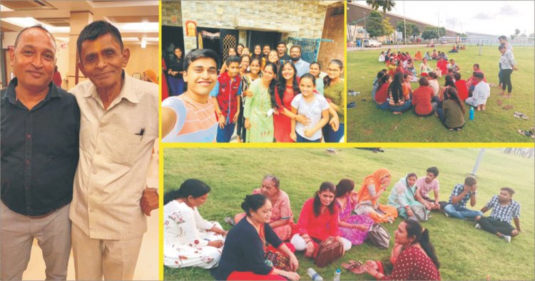 સંતરામપુરના બ્રહ્મસમાજના પુત્ર, પુત્રવધૂને લંડન ખાતે જવા ભવ્ય વિદાય