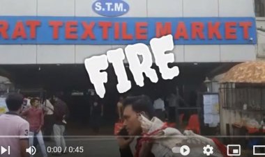 રિંગ રોડની ટેક્સટાઈલ માર્કેટની રિદ્ધિ ફેશનમાં આગ લાગતા નાસભાગ