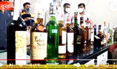 મહિધરપુરા પોલીસે 28 લાખનો વિદેશી દારૂ ઝડપી પાડ્યો