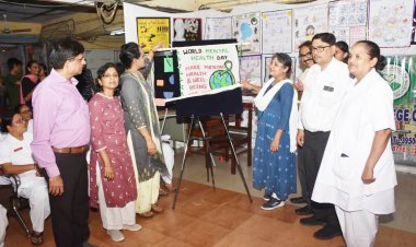 સરકારી નર્સિંગ કોલેજ અને સ્ટુડન્ટ નર્સિંગ એસોસીએશન દ્વારા “વર્લ્ડ મેન્ટલ હેલ્થ ડે” ઉજવણી કરાઇ