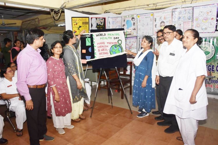 સરકારી નર્સિંગ કોલેજ અને સ્ટુડન્ટ નર્સિંગ એસોસીએશન દ્વારા “વર્લ્ડ મેન્ટલ હેલ્થ ડે” ઉજવણી કરાઇ