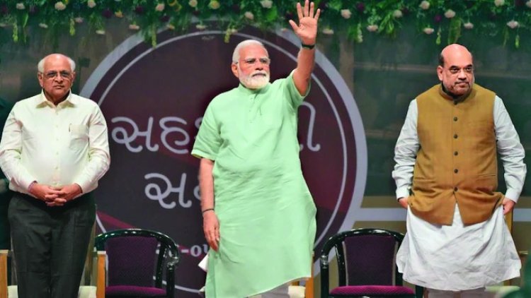 ગુજરાતમાં ભાજપનો ઝંડો લહેરાયો, નરેન્દ્ર મોદી સ્ટેડિયમમાં 12મીએ શપથવિધિ