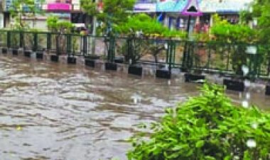 निरंतर बारिश के चलते मीठी खाडी क्षेत्र समेत हाईवे पर भी भर गया पानी, लोग बेहाल