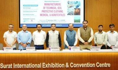 SGCCI દ્વારા ટેકનિકલ, જીઓ, પ્રોટેકટીવ કલોધીંગ તથા મેડીકલ અને એગ્રો ટેક્ષ્ટાઇલના ઉદ્યોગકારો માટે અવેરનેસ સેમિનાર યોજાયો*