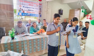 કચ્છ જિલ્લાની નવજીવન પ્રાથમિક શાળા ગાંધીધામ ખાતે, કન્યા કેળવણી મહોત્સવ અને શાળા પ્રવેશોત્સવ ઉજવણીનો કાર્યક્રમ યોજાયો